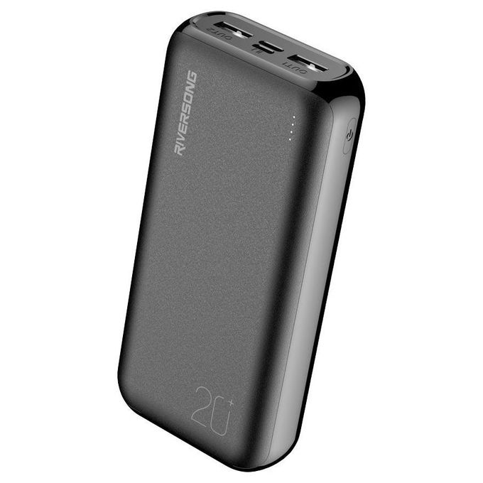 RiverSong Vision 20SE 20000mAh Power Bank, Black