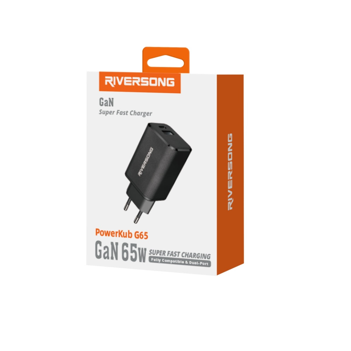 Riversong wall charger PowerKub G65 65W 1x USB 1x USB-C black